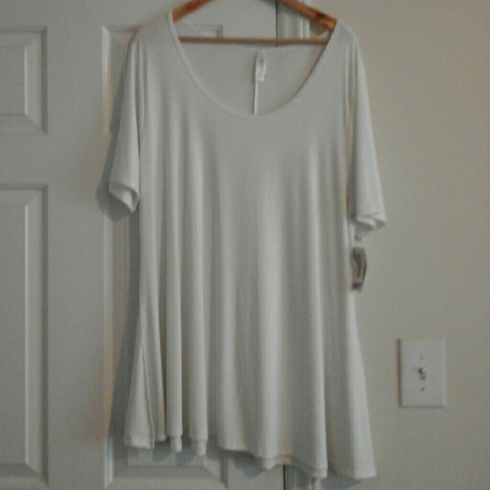 Lularoe White Perfect Tee